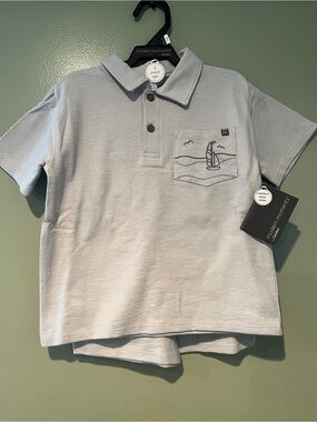 Modern Moment by Gerber Toddler Polo Shirt & Shorts Set